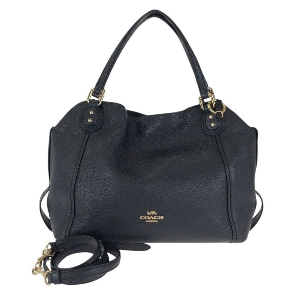 COACH Edie Leather 2way Bag